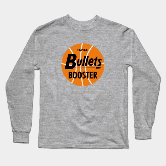 Defunct Capital Bullets Booster 1974 Long Sleeve T-Shirt by LocalZonly